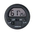Higrômetro termômetro digital Nerone Round preto