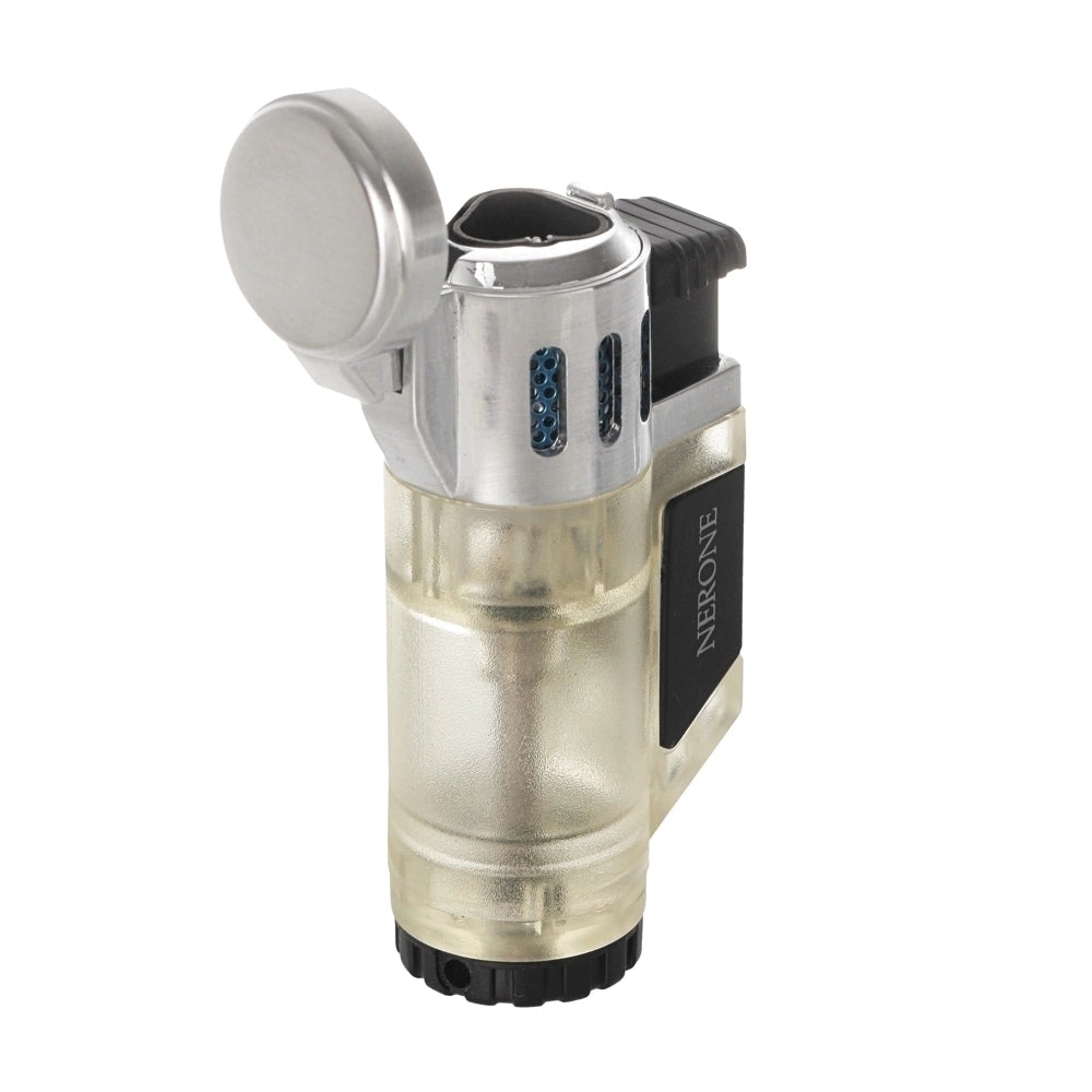 Isqueiro maçarico 3 chamas NERONE Torch clear