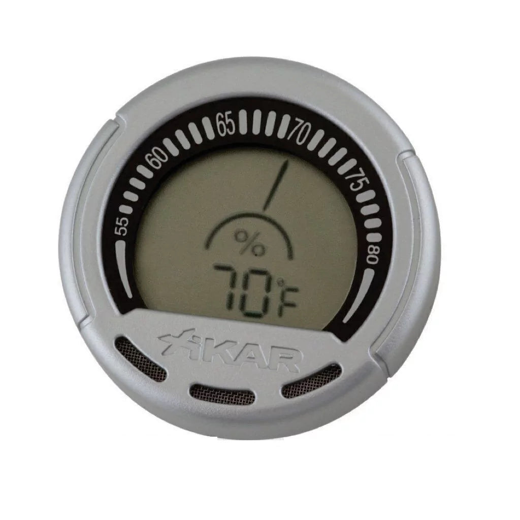 Higrômetro termômetro digital XIKAR Gauge prata