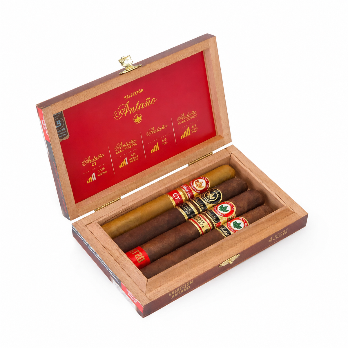 Joya de Nicaragua Seleccion Antano Tamanhos Variados Box com 4 Charutos