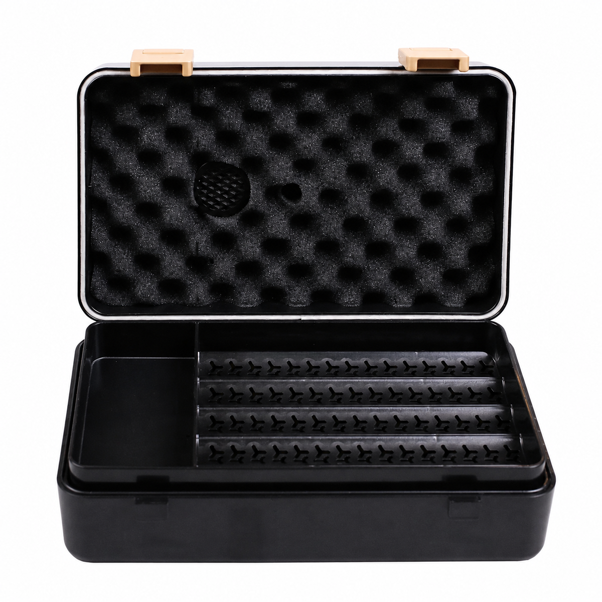 Umidor De Viagem Hit Preto P/ 50 Ch. (Abs)
