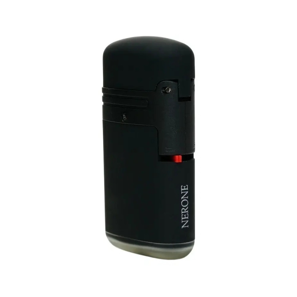 Isqueiro Maçarico 2 Chamas Nerone Double Jet Preto